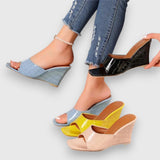Jasmin – Sandales à talons compensés