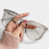 Lunettes carrées avec protection contre la lumière bleue