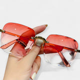 Lunettes rétro classiques sans monture