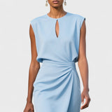 Olena – Robe midi portefeuille élégante