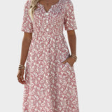 Carmen - Robe midi fluide et légère à fleurs