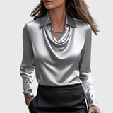 Dana - Chemisier élégant en satin brillant