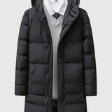 Jan – Manteau long matelassé avec capuche