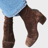 Alma – Bottines en daim à talon