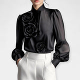 T-shirt avec des roses en 3D