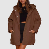 Kristýna - Manteau d'hiver surdimensionné avec capuche