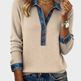 Ravit - Blouse en jean tissée à manches longues
