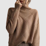 Ester - Pull texturé avec col roulé