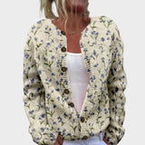 Camila – Cardigan floral d'automne