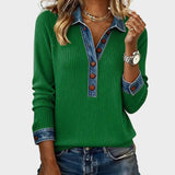 Ravit - Blouse en jean tissée à manches longues