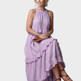 Katia - Robe Maxi avec Halter et Volants
