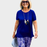 Żaneta – Ensemble élégant avec un haut ajusté et un pantalon ample