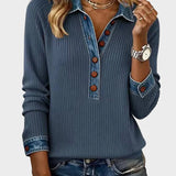 Ravit - Blouse en jean tissée à manches longues