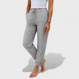Klára - Pantalon en Lin Stretch