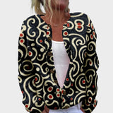 Gabriela – Cardigan fleuri d'automne