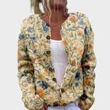 Cláudia - Cardigan fleuri d'automne