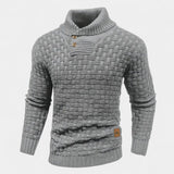 Elías – Pull stylé avec col montant et boutons