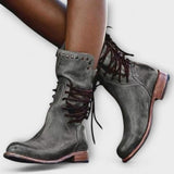 Cordula - Bottes en cuir lacées