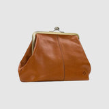 Leontýna - Sac en cuir avec fermeture rétro