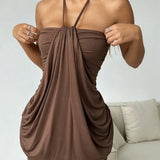 Karolína – Robe Mini Chocolat