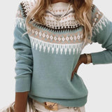 Sara | Pull Texturé avec Col Ronde