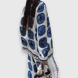 Meda - Ensemble satiné à motif pour femme