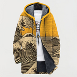 Manteau à motif ondulé