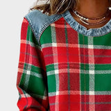 Ivy – Sweat à manches longues pour femmes avec motif patchwork