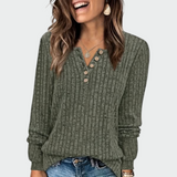 Ema - Pull en tricot pour femmes avec boutons