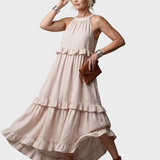 Katia - Robe Maxi avec Halter et Volants
