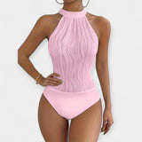 Maillot de bain intégral avec fronces ajustables
