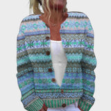 Isabel - Cardigan fleuri d'automne