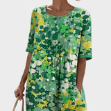 Elena - Robe midi fluide et légère à fleurs