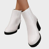 Katarzyna™ Chaussures à talons épais en cuir véritable avec soutien de la voûte plantaire 💫