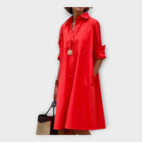 Robe polo élégante en matière premium