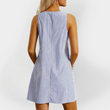 Robes sans manches à rayures