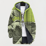Manteau à motif ondulé