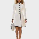 Ksenia – robe midi contrastée