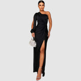 Meda - Robe maxi élégante à une épaule