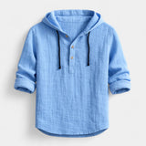 Adam – Chemise en lin avec capuche