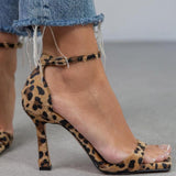 Giulia™ - Sandales à talons hauts à motif léopard