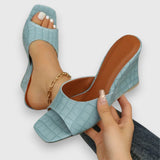 Jasmin – Sandales à talons compensés
