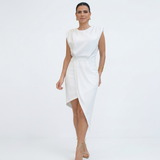 Maja - Robe Asymétrique avec Épaules Structurées