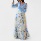 Harper - Robe maxi fleurie brillante