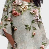 Kateřina - Blouse femme avec application 3D à fleurs