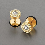 Boucle d'oreille Theron Keyline | Or blanc