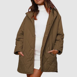 Kristýna - Manteau d'hiver surdimensionné avec capuche