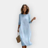 Robe avec Une Coupe Confortable pour le Ventre