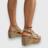 Mia – Sandales vintage à plateforme
