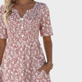 Carmen - Robe midi fluide et légère à fleurs